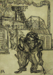The Old Collier by Conrad Felixmüller at Gilden's Art Gallery