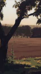 French Landscapes: Evening Sun by Julian Opie at Hamilton-Selway Fine Art