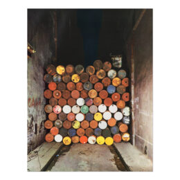 Iron Curtain – Wall of Barrels by Christo at MLTPL