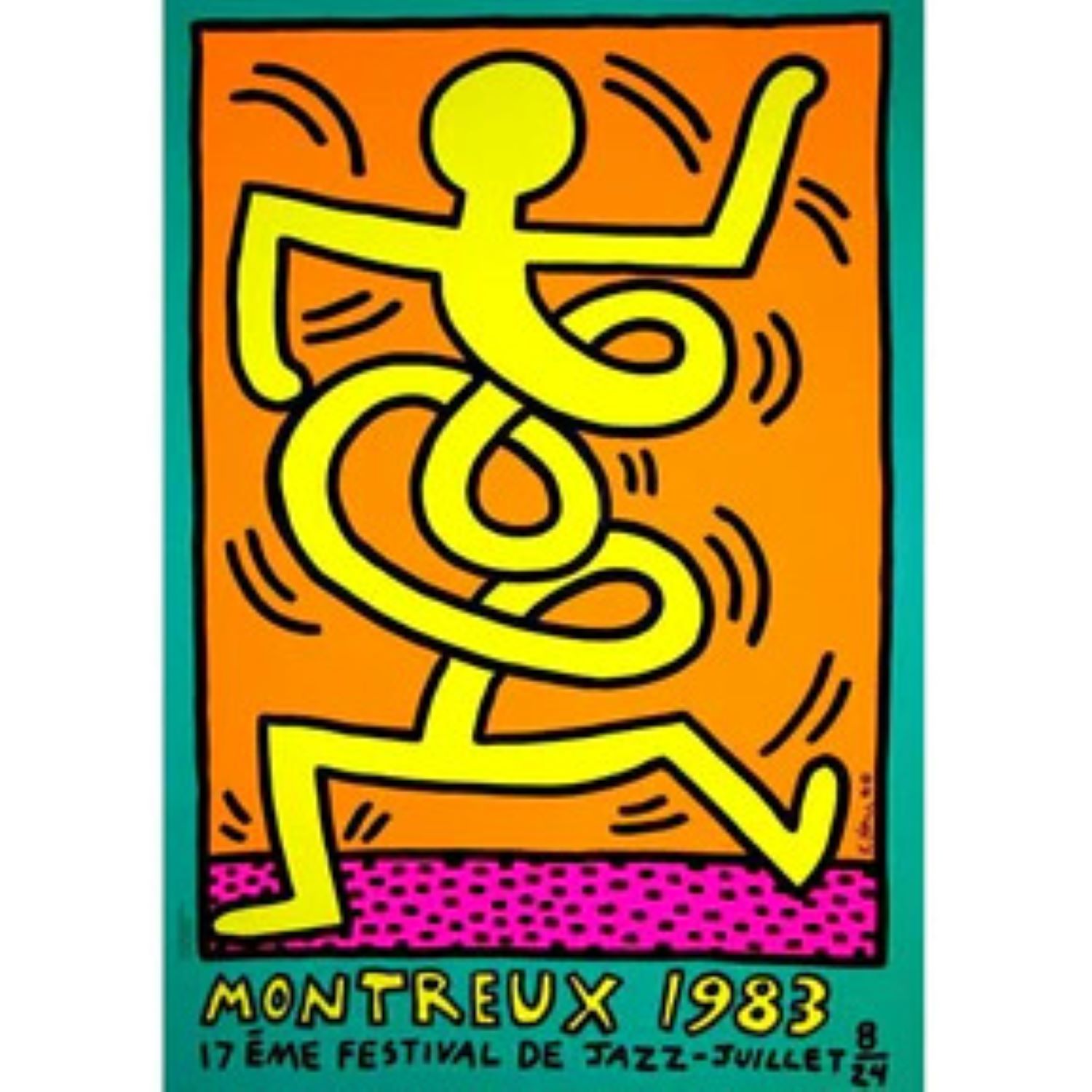Montreux Jazz Festival – yellow by Keith Haring