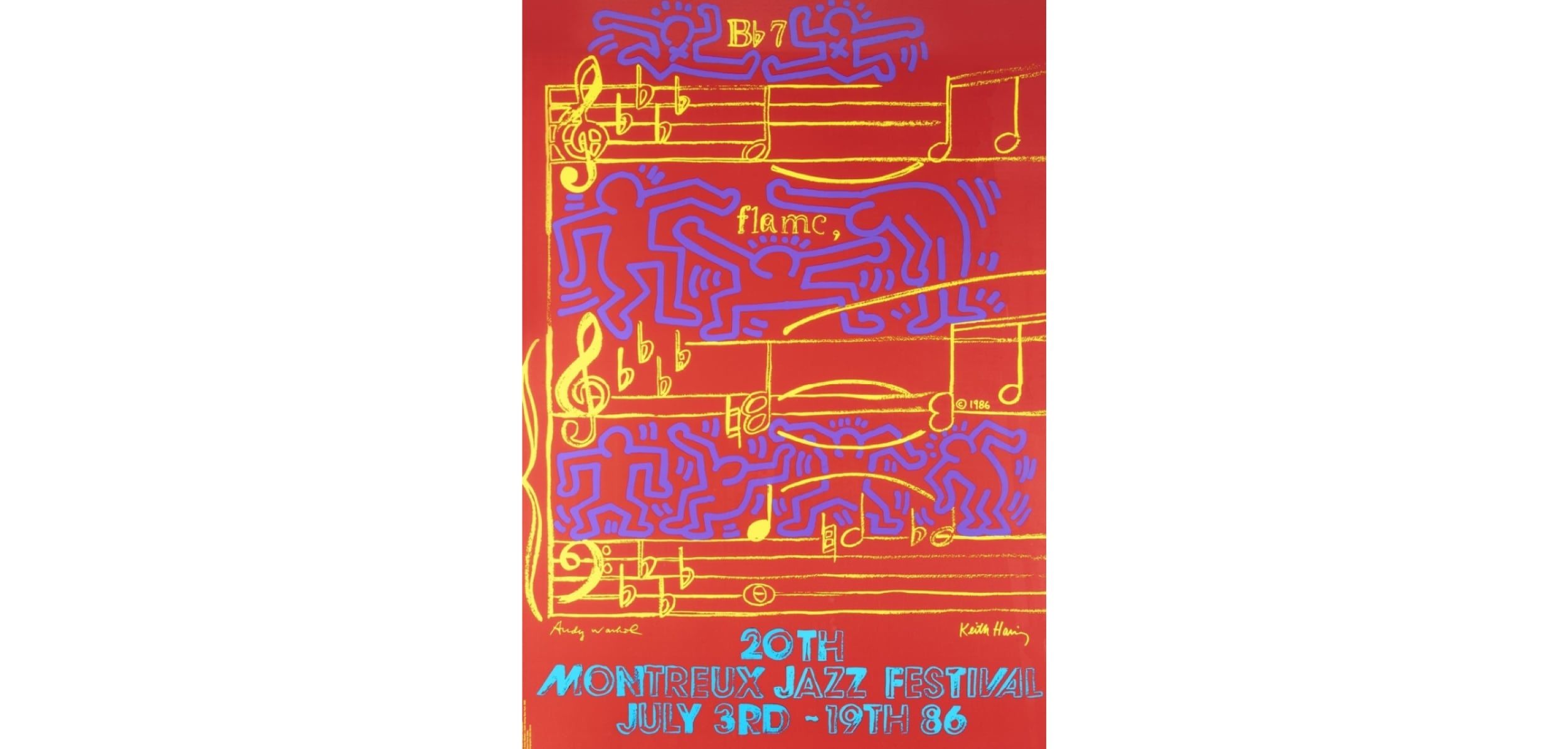 Keith Haring & Andy Warhol, Montreux Jazz Festival by Keith Haring