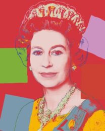 Queen Elizabeth II of the United Kingdom 334 (Yellow) by Sunday b. morning at Puccio Fine Art