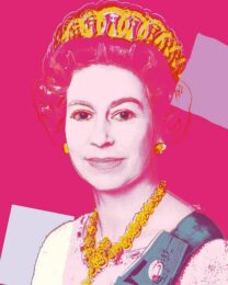 Queen Elizabeth II of the United Kingdom 336 (Pink) by Sunday b. morning at Puccio Fine Art