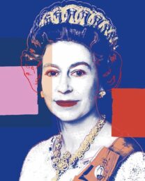 Queen Elizabeth II of the United Kingdom 337 (White) by Sunday b. morning at Puccio Fine Art