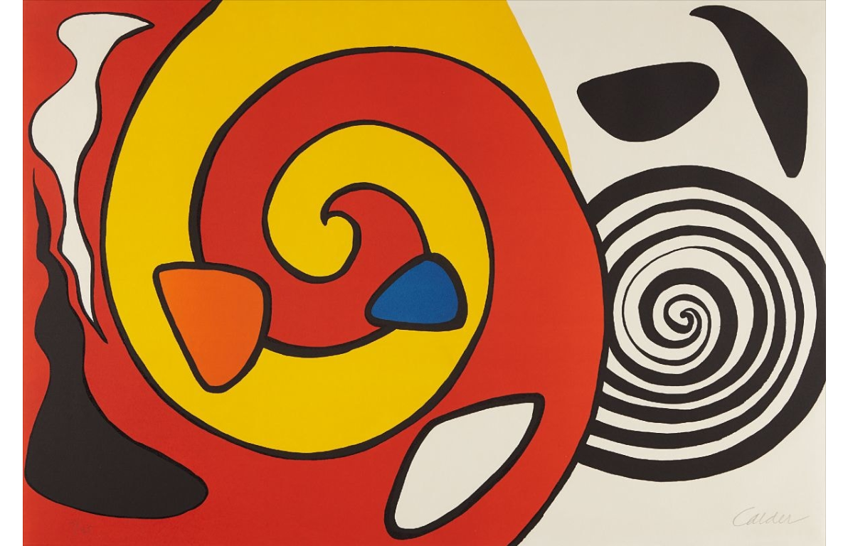 Spirals and Forms by Alexander Calder