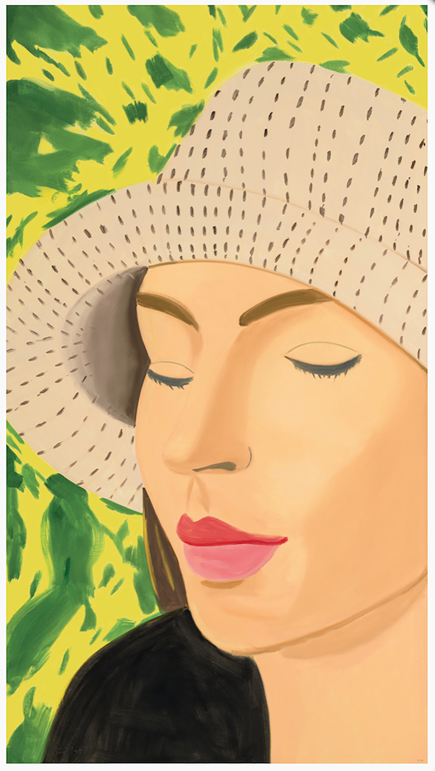Straw Hat 3 by Alex Katz