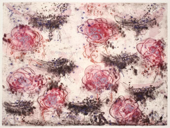 Wild Roses by Joan Snyder at Jungle Press Editions