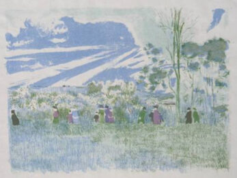 A travers champ by Edouard Vuillard at Jan Johnson Old Master Modern Prints