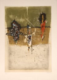 Abstract Etching by Johnny Friedlaender at Editions Graphiques Ltd