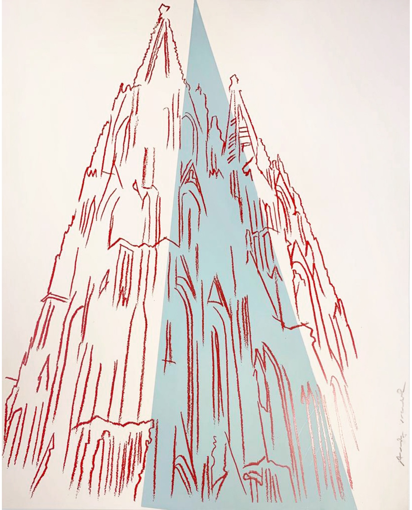 Cologne Cathedral IIB.361 by Andy Warhol