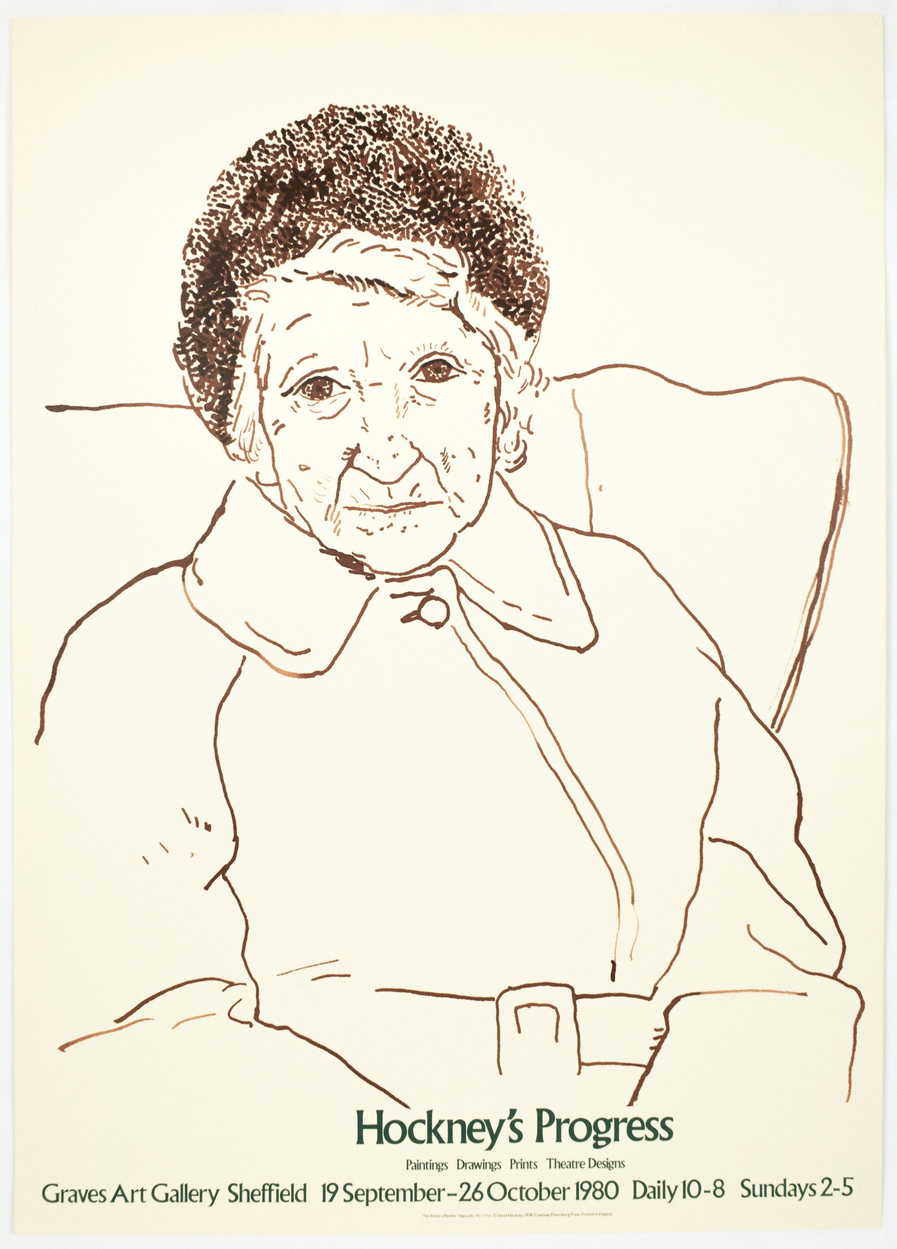 Graves Art Gallery 1980 (The Artist’s Mother 1978) by David Hockney