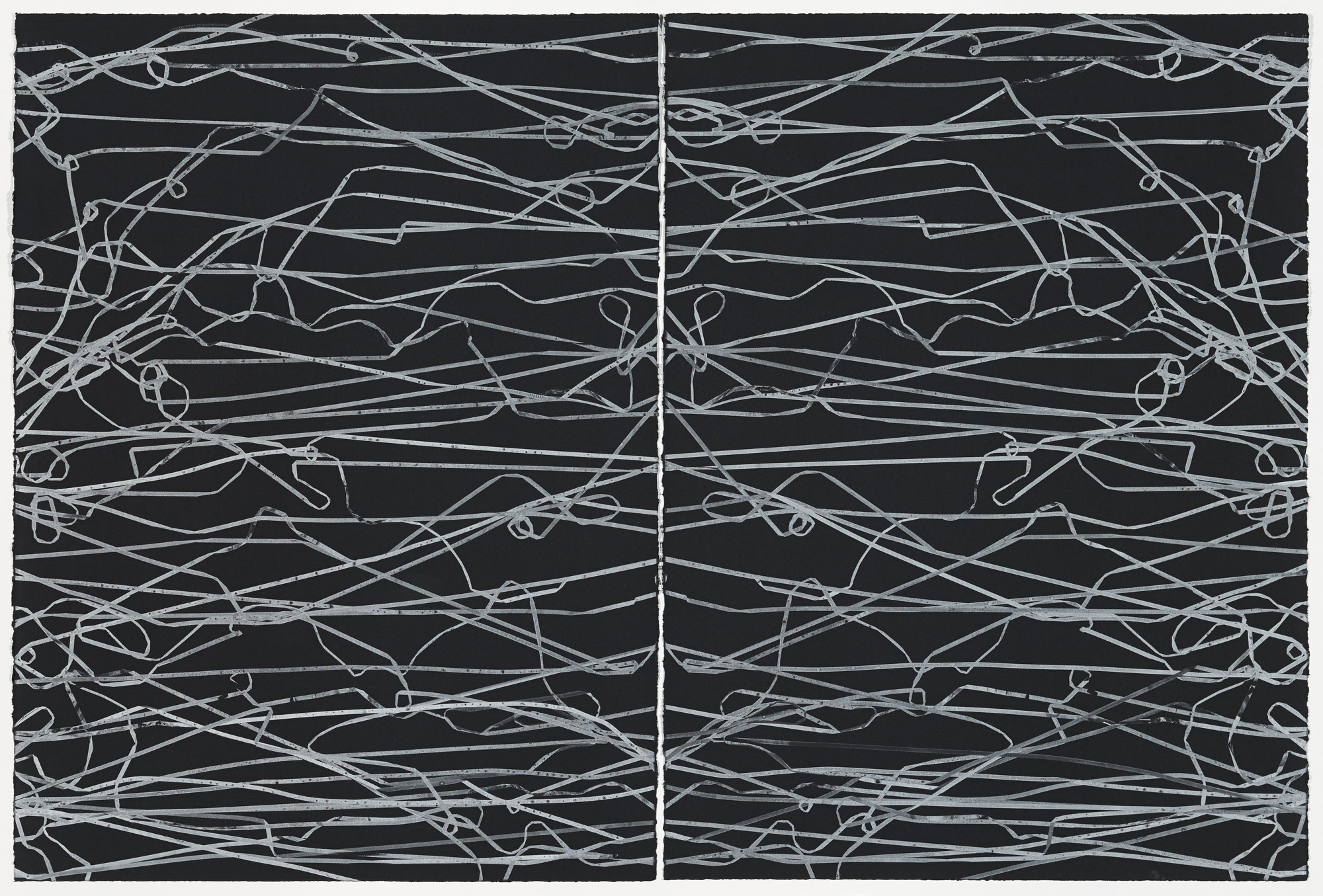 Untitled Diptych (from the series Cassette Tape Duplication) by Christian Marclay