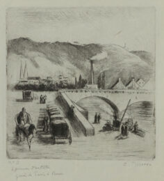 Quai de Paris à Rouen by Camille Pissarro at Jan Johnson Old Master Modern Prints