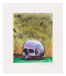 Skull Drypoint Monoprint by Tomory Dodge at Flying Horse Editions