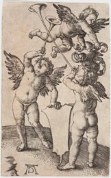 Three Putti with Shield and Helmut by Albrecht Dürer at Christopher-Clark Fine Art