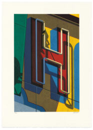 An American Alphabet: H by Robert Cottingham at Tandem Press (IFPDA)