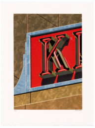 An American Alphabet: K by Robert Cottingham at Tandem Press (IFPDA)