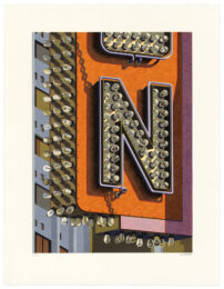 An American Alphabet: N by Robert Cottingham at Tandem Press (IFPDA)