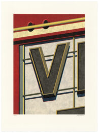 An American Alphabet: V by Robert Cottingham at Tandem Press (IFPDA)