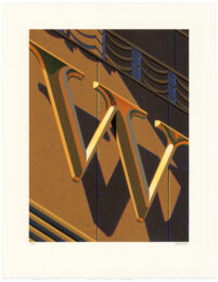 An American Alphabet: W by Robert Cottingham at Tandem Press (IFPDA)