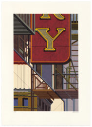 An American Alphabet: Y by Robert Cottingham at Tandem Press (IFPDA)