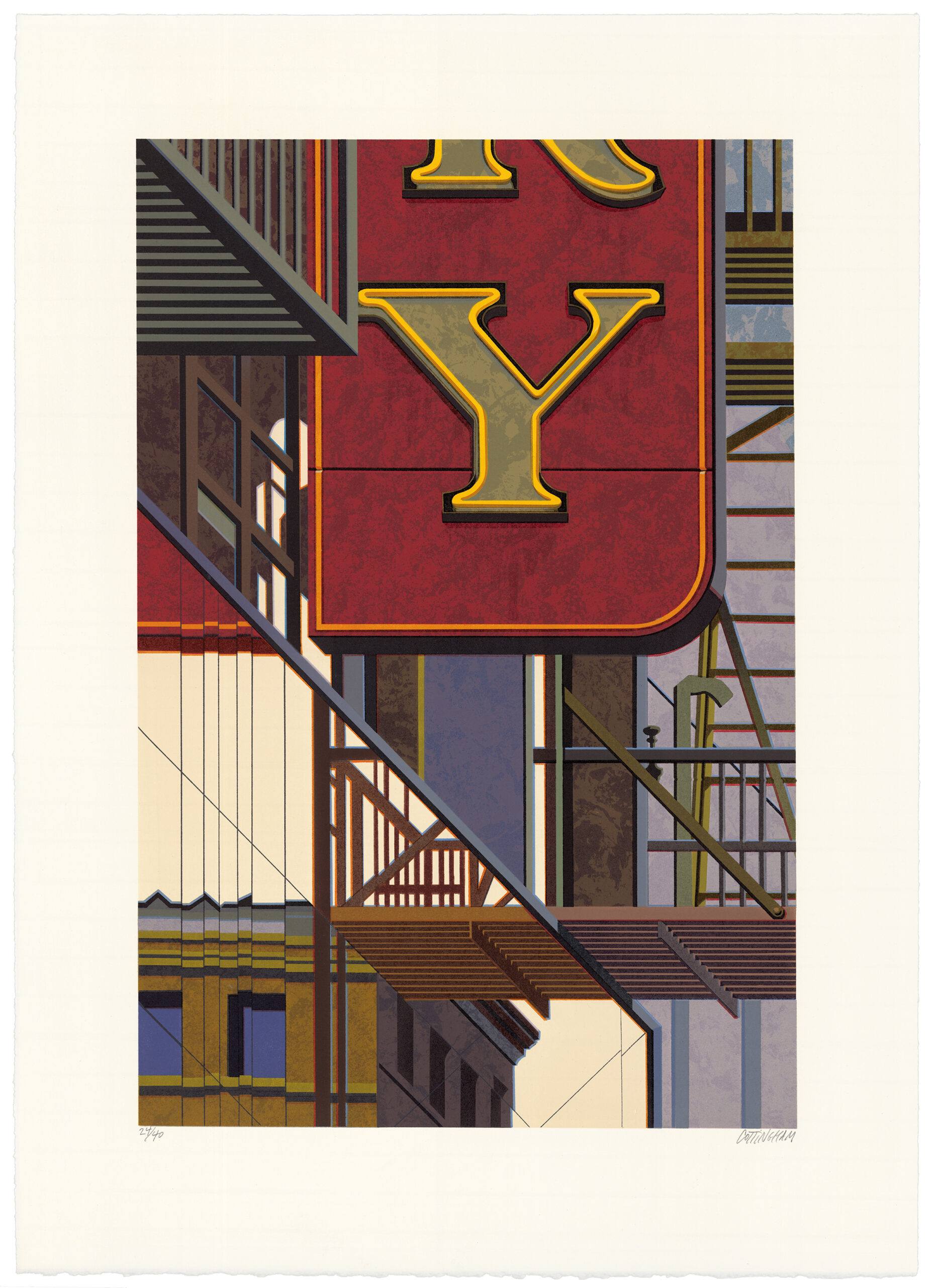An American Alphabet: Y by Robert Cottingham