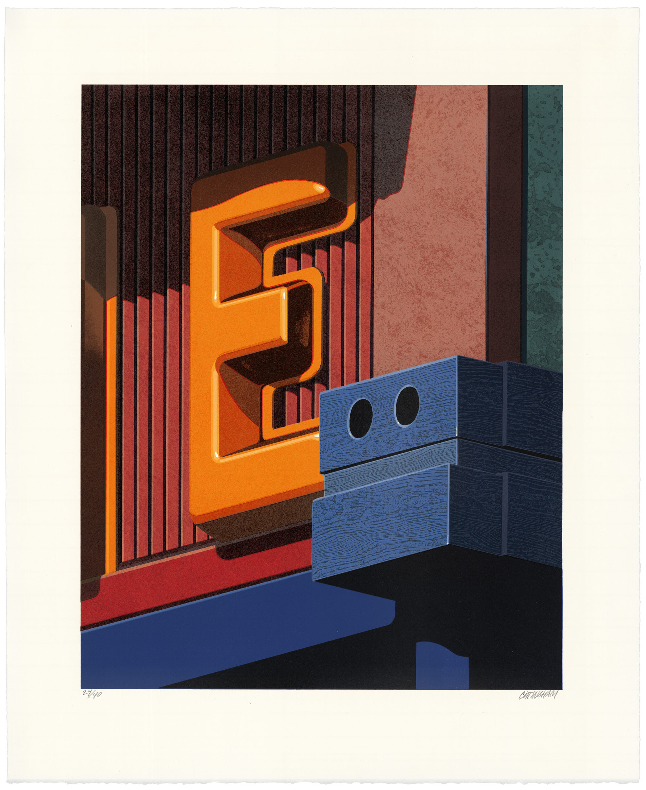 An American Alphabet: E by Robert Cottingham