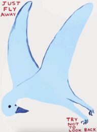 Just Fly Away by David Shrigley at Dovehouse Contemporary