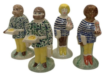 Key Workers (Full set of four sculptures) by Grayson Perry RA at Dovehouse Contemporary