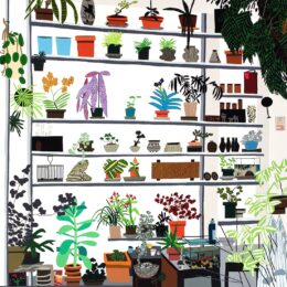 Large Shelf Still Life by Jonas Wood at Vogtle Contemporary