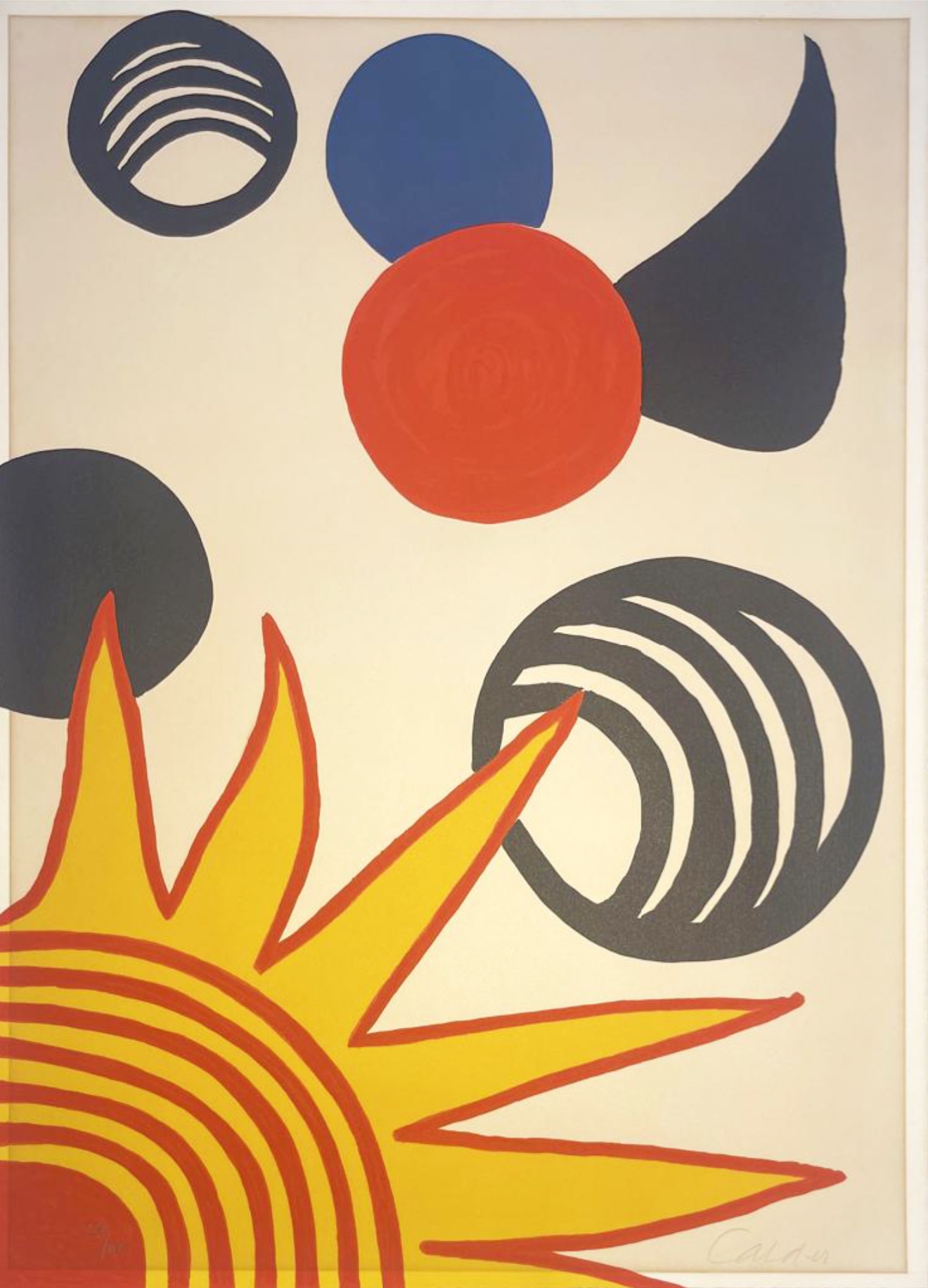 Plaisir du Nèophyte/ Pleasue of the Neophyte from La Memoire Elementaire by Alexander Calder