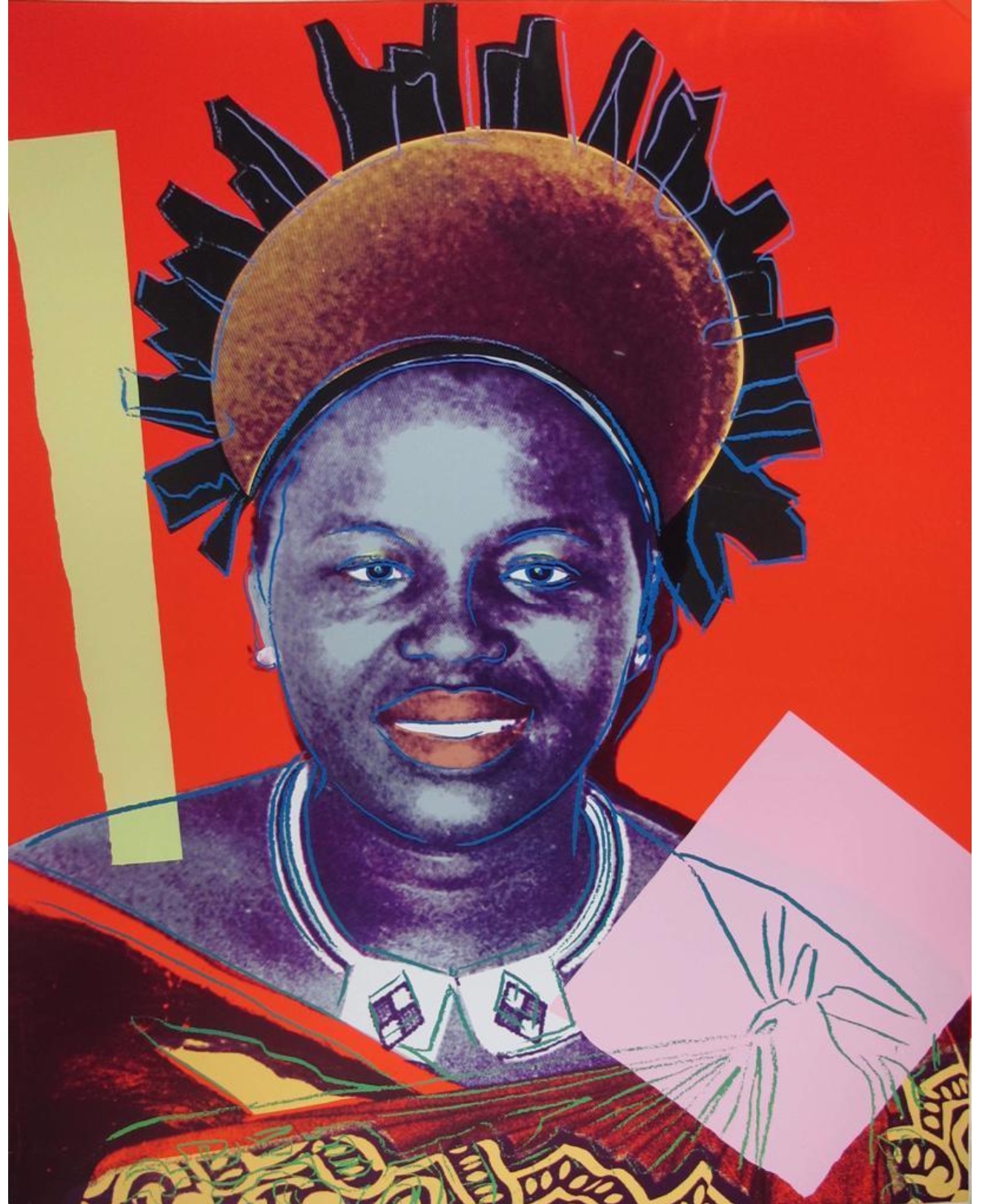Reigning Queens: Queen Ntombi Twala of Swaziland by Andy Warhol