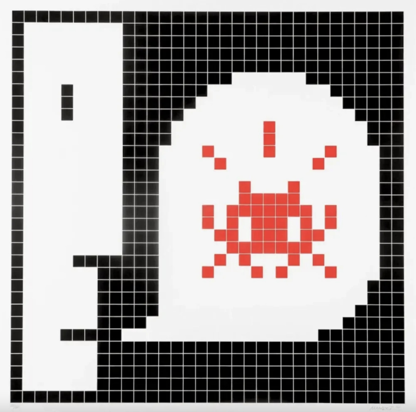 Alert – Red by Invader