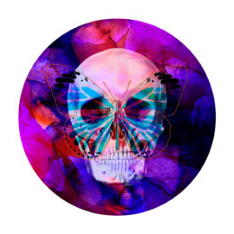 Skullfly: Addicted to Purple by Tunku Khalsom at Addicted Art Gallery
