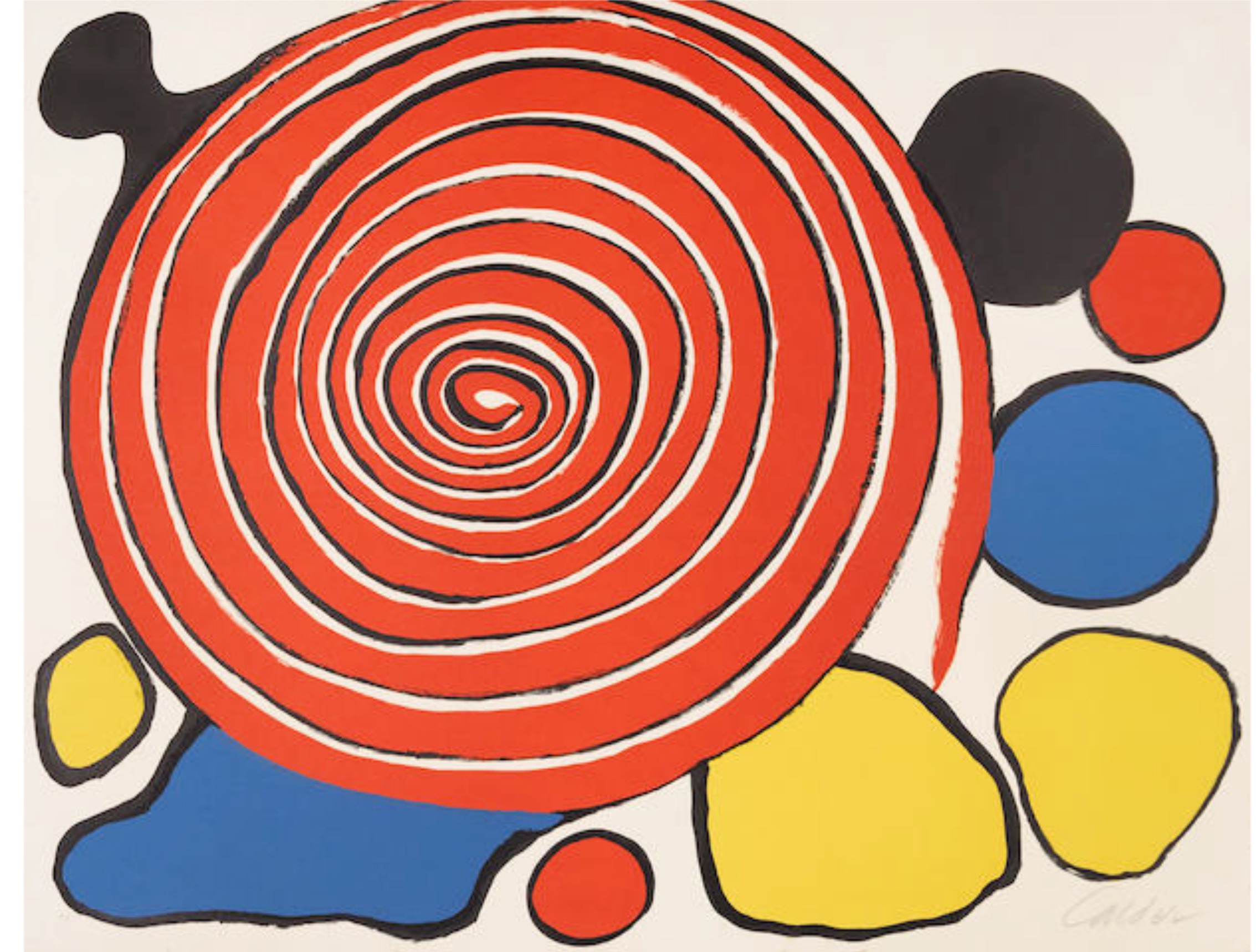 Untitled (Red Spiral) by Alexander Calder