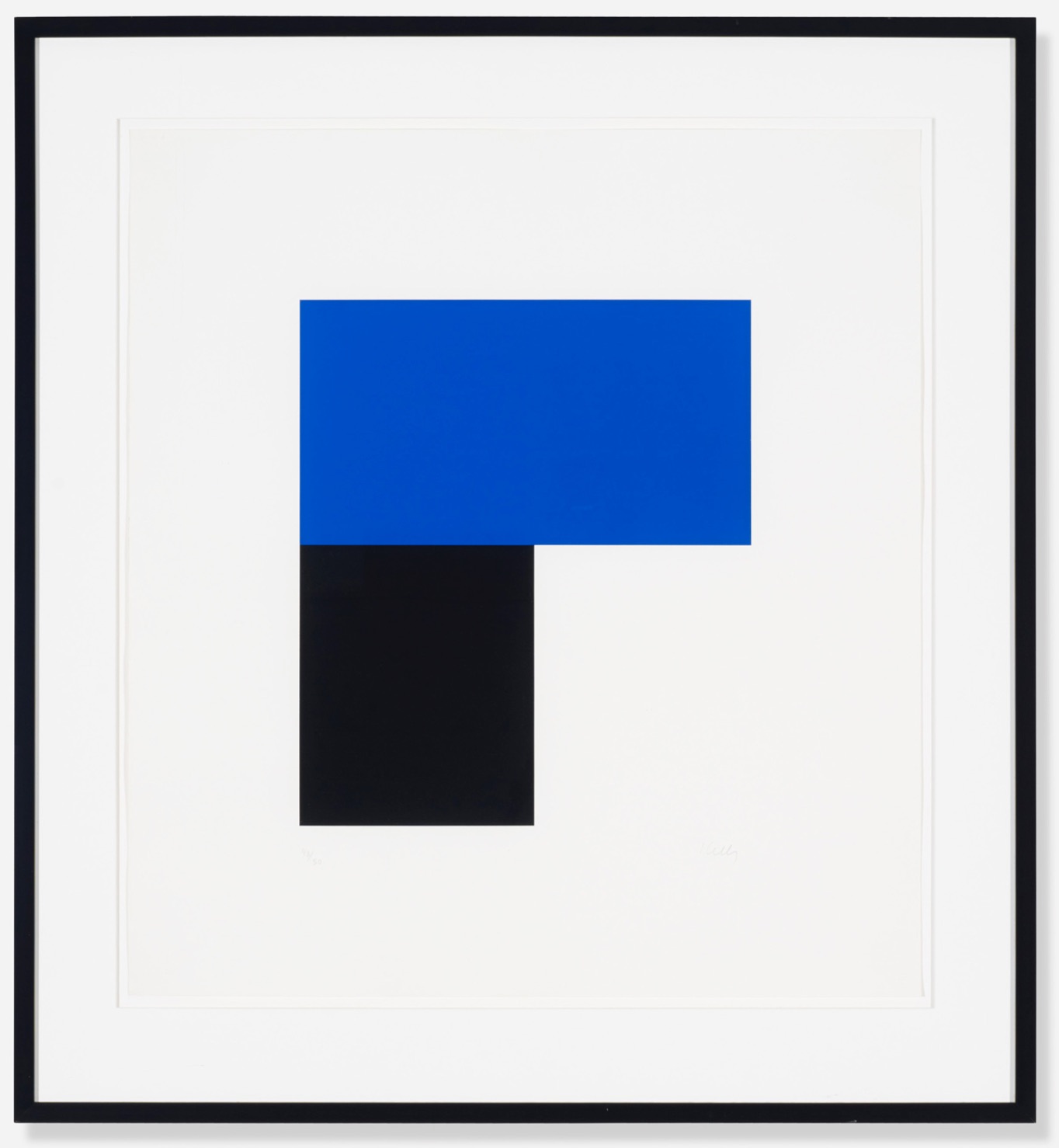 Blue with Black II by Ellsworth Kelly