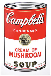 Campbell’s Soup Can: Cream of Mushroom by Andy Warhol at Dovehouse Contemporary
