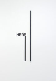 Here by Peter Downsbrough at Krakow Witkin Gallery
