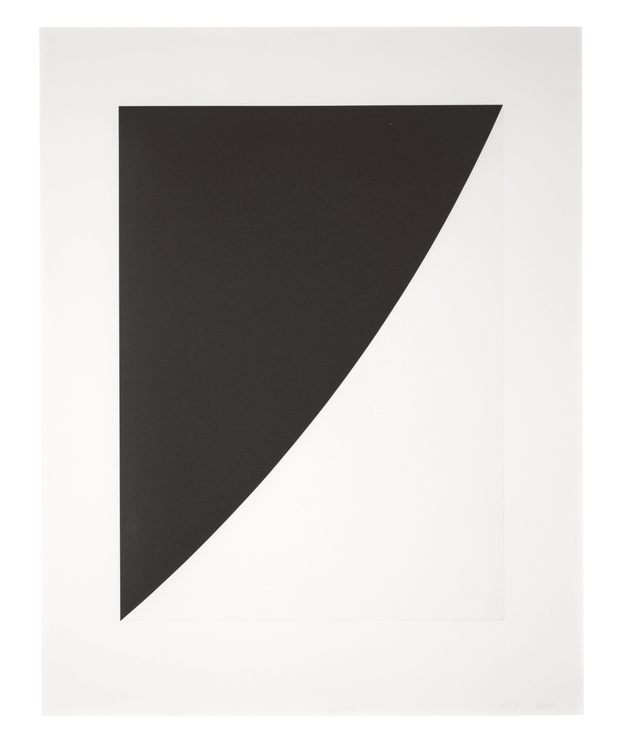 Black Variation I, from Second Curve Series by Ellsworth Kelly