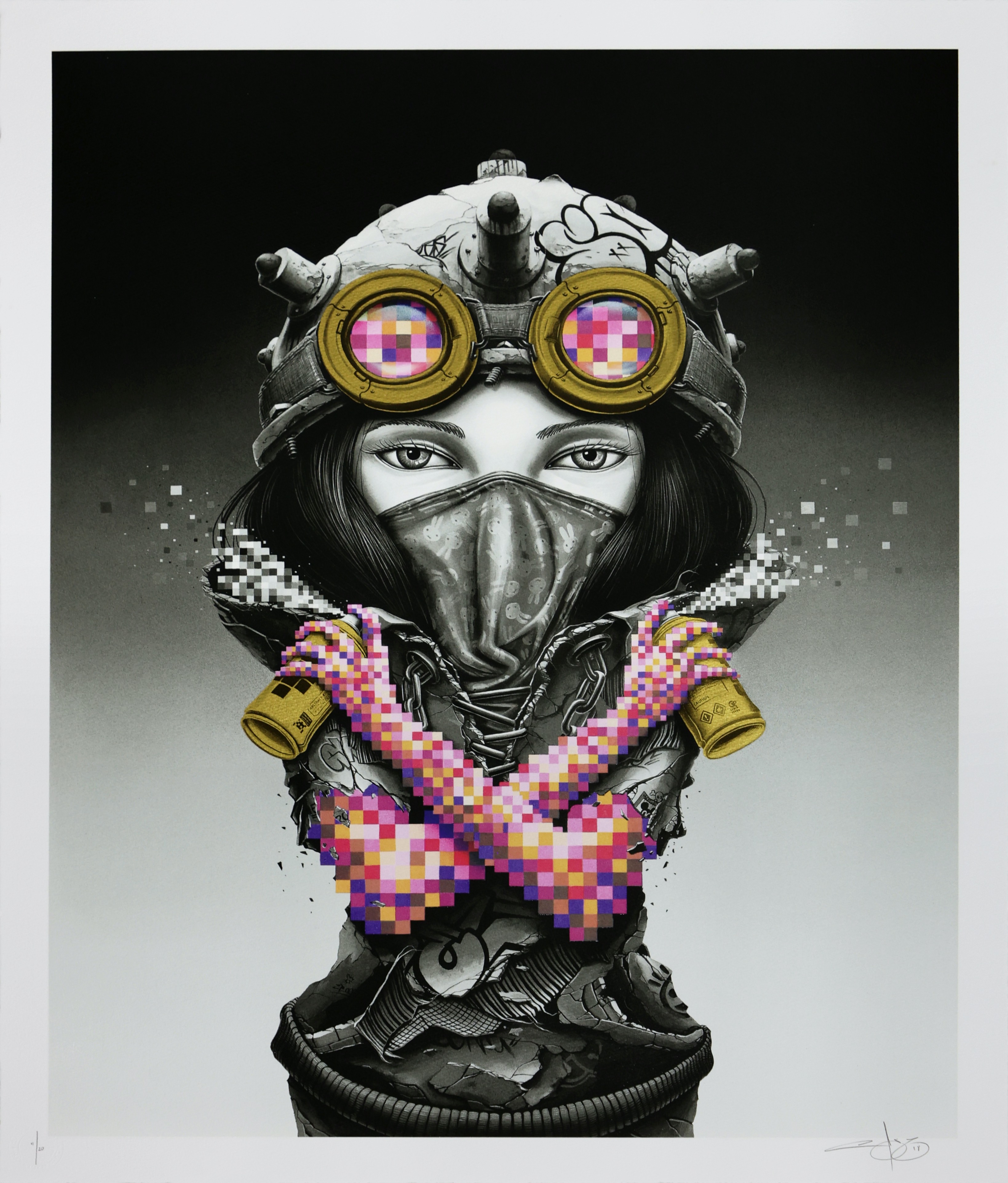 Kunoichi (Gold Leaf Edition) by Pez at Addicted Art Gallery