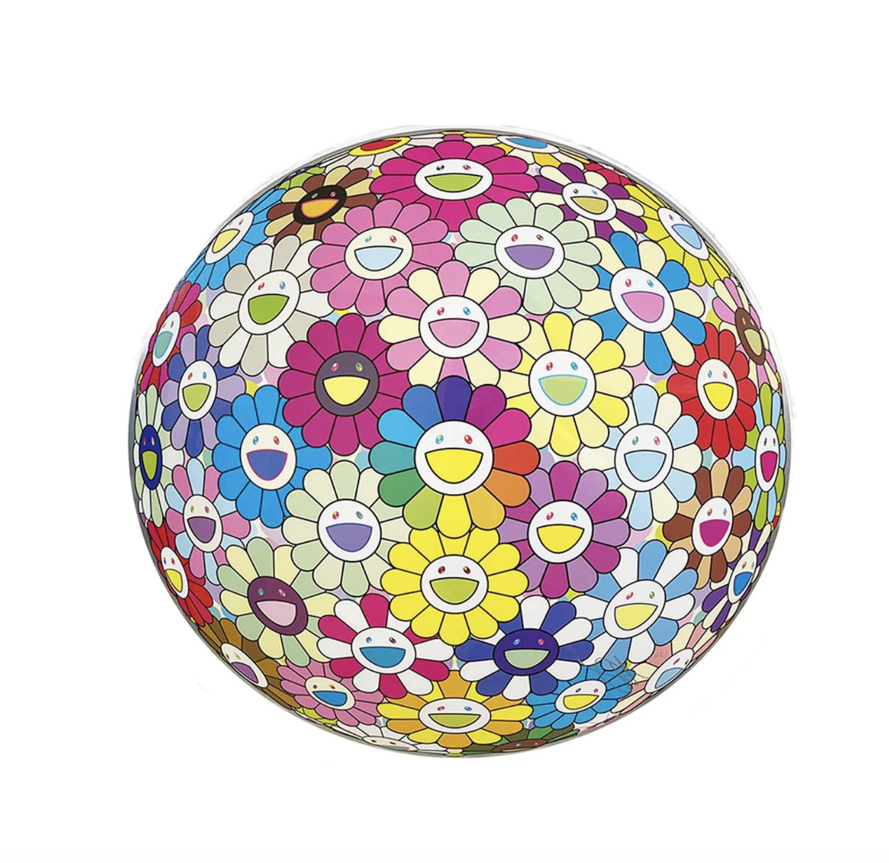 Burying My Face In The Field Of Flower by Takashi Murakami