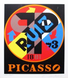 The American Dream (Picasso) by Robert Indiana at Hamilton-Selway Fine Art