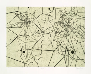 Thought by James Surls at Flatbed Press and Gallery