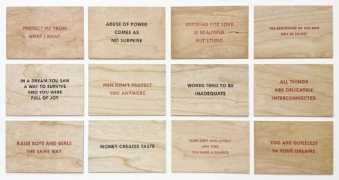 Truisms (set of 12), 2018 by Jenny Holzer at Dovehouse Contemporary