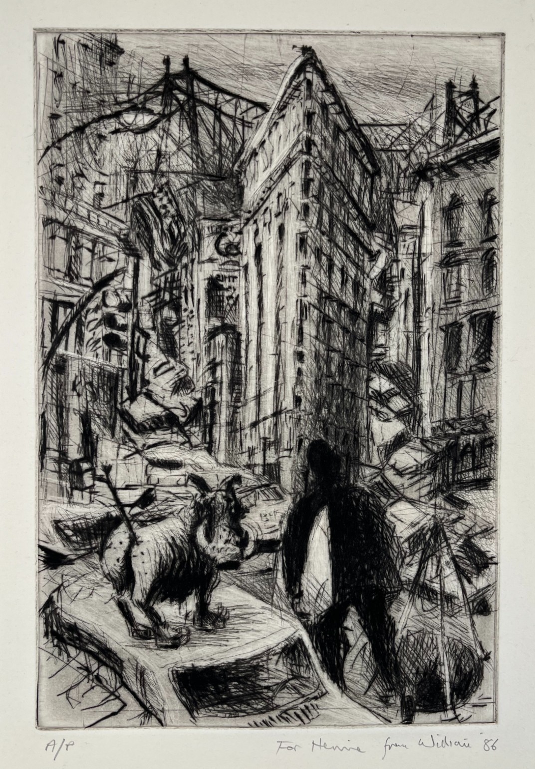 Flatiron Building (also know as I Am Still Learning) by William Kentridge