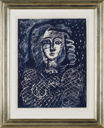 Bust Against Starry Background by Pablo Picasso at Christopher-Clark Fine Art
