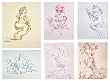 Erotic Fantasy Suite (set of 6 prints) by Claes Oldenburg at Petersburg Press