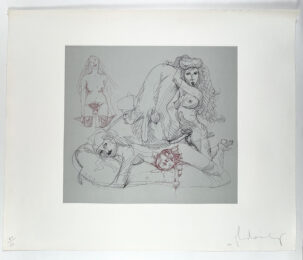 Four Figures and a Head, on Giant Phallus by Claes Oldenburg at Petersburg Press