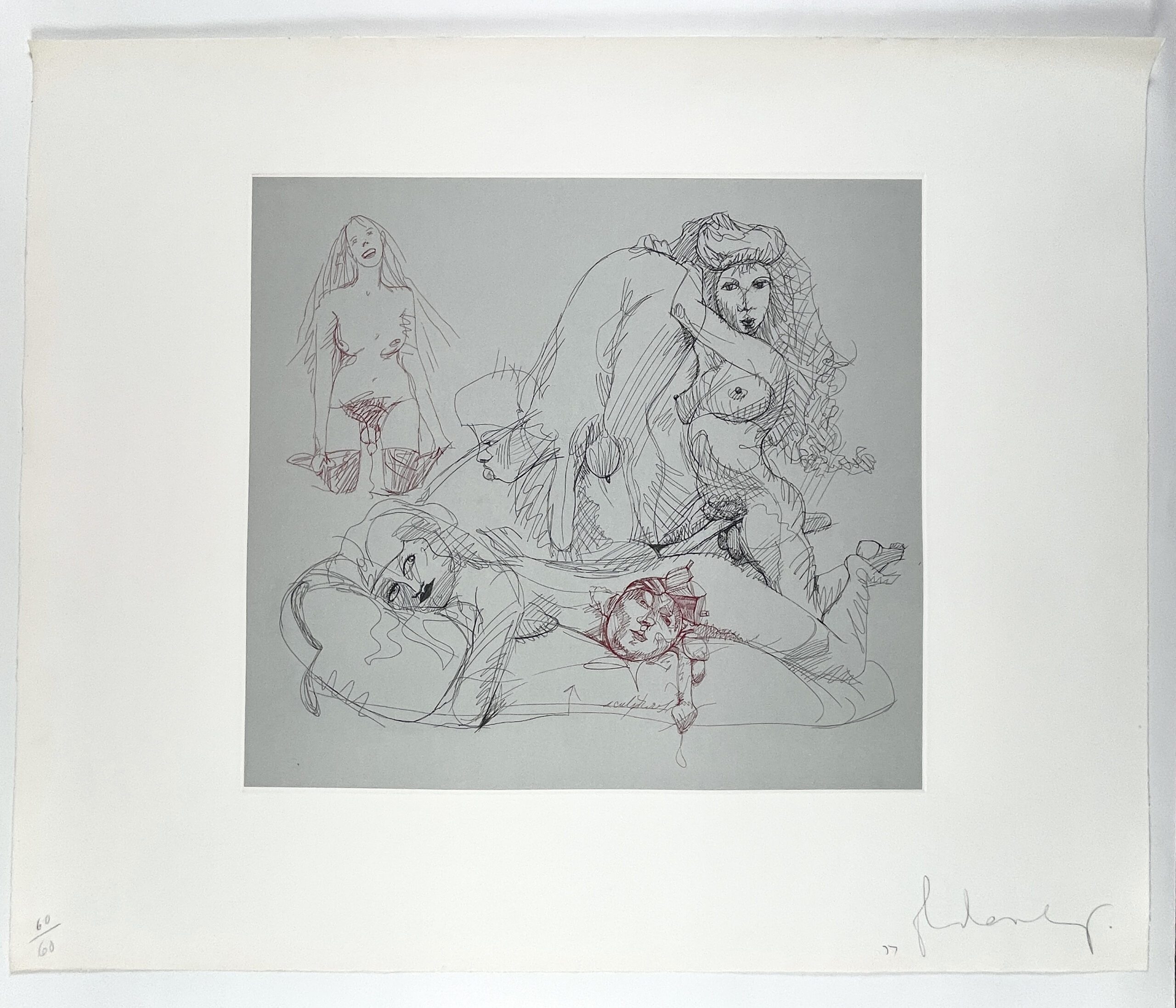Four Figures and a Head, on Giant Phallus by Claes Oldenburg