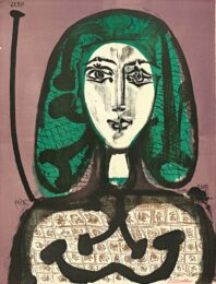 La Femme à la Résille (Femme aux Cheveux verts) by Pablo Picasso at John Szoke Gallery